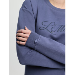 Sudadera con cuello redondo LeMieux Christina para mujer Degradado Azul Sudadera con cuello redondo LeMieux Christina para mujer Degradado Azul