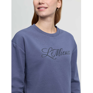 Sudadera con cuello redondo LeMieux Christina para mujer Degradado Azul Sudadera con cuello redondo LeMieux Christina para mujer Degradado Azul