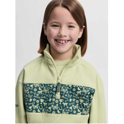 Sudadera con cuello con cremallera LeMieux Mini Quinn Macarrón