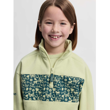 Sudadera con cuello con cremallera LeMieux Mini Quinn Macarrón