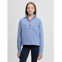 Sudadera con cremallera en el cuello LeMieux Young Rider Vianne Azul empolvado Sudadera con cremallera en el cuello LeMieux Young Rider Vianne Azul empolvado