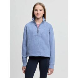 Sudadera con cremallera en el cuello LeMieux Young Rider Vianne Azul empolvado