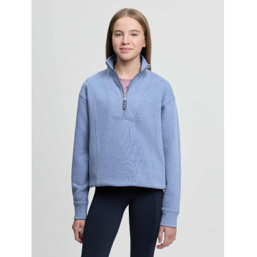 Sudadera con cremallera en el cuello LeMieux Young Rider Vianne Azul empolvado
