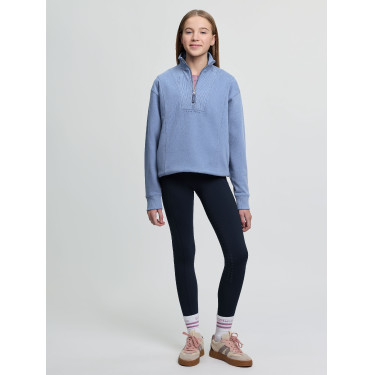Sudadera con cremallera en el cuello LeMieux Young Rider Vianne Azul empolvado