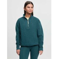 Sudadera con cremallera en el cuello LeMieux Young Rider Vianne Selva Verde