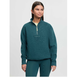Sudadera con cremallera en el cuello LeMieux Young Rider Vianne Selva Verde