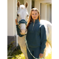 Sudadera con cremallera en el cuello LeMieux Young Rider Vianne Selva Verde