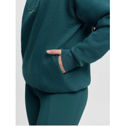 Sudadera con cremallera en el cuello LeMieux Young Rider Vianne Selva Verde