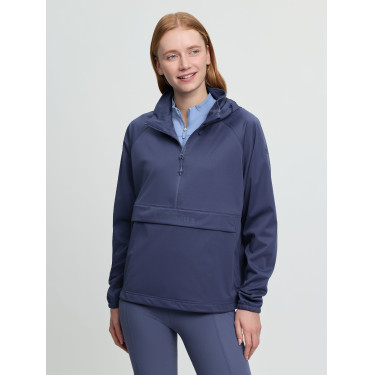 Chaqueta impermeable LeMieux de media cremallera Perri para mujer Sombra Azul