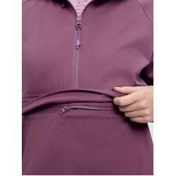 Chaqueta impermeable LeMieux de media cremallera Perri para mujer Malva