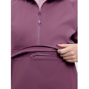 Chaqueta impermeable LeMieux de media cremallera Perri para mujer Malva