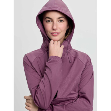 Chaqueta impermeable LeMieux de media cremallera Perri para mujer Malva