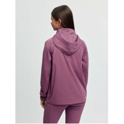 Chaqueta impermeable LeMieux Young Rider con cremallera de tres cuartos Paige Malva