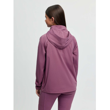 Chaqueta impermeable LeMieux Young Rider con cremallera de tres cuartos Paige Malva