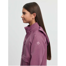 Chaqueta impermeable LeMieux Young Rider con cremallera de tres cuartos Paige Malva