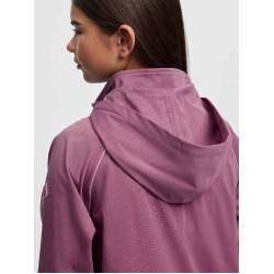 Chaqueta impermeable LeMieux Young Rider con cremallera de tres cuartos Paige Malva