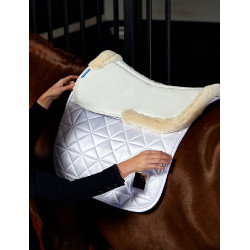Amortiguador Weatherbeeta de espuma con memoria con borde de forro polar Comfort Blanco Amortiguador Weatherbeeta de espuma con memoria con borde de forro polar Comfort Blanco