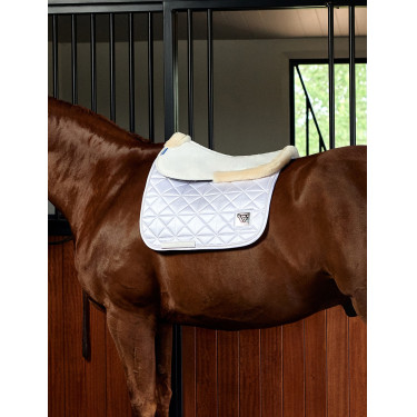 Amortiguador Weatherbeeta de espuma con memoria con borde de forro polar Comfort Blanco Amortiguador Weatherbeeta de espuma con memoria con borde de forro polar Comfort Blanco