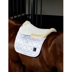 Amortiguador Weatherbeeta de espuma con memoria con borde de forro polar Comfort Blanco Amortiguador Weatherbeeta de espuma con memoria con borde de forro polar Comfort Blanco