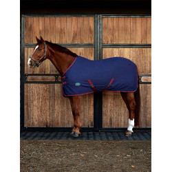 Camisa de algodón Weatherbeeta Azúl marino / burdeos