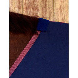 Camisa de algodón Weatherbeeta Azúl marino / burdeos