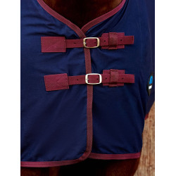 Camisa de algodón Weatherbeeta Azúl marino / burdeos