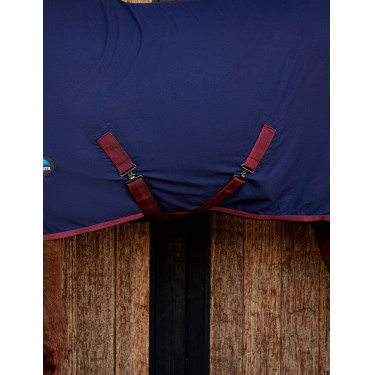 Camisa de algodón Weatherbeeta Azúl marino / burdeos