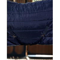 Manta de box Weatherbeeta ComFiTec PP Channel 220 g con cuello desmontable Azul marino / carbón de leña