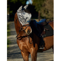 Máscara antimoscas Weatherbeeta ComFiTec Hexi Shield Ride Plata