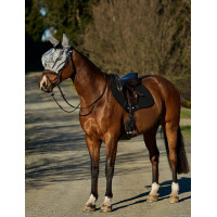 Máscara antimoscas Weatherbeeta ComFiTec Hexi Shield Ride Plata