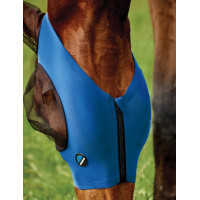Máscara anti-moscas WeatherBeeta ComFiTec Deluxe Stretch con orejas Negro cobalto Azul