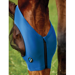 Máscara anti-moscas WeatherBeeta ComFiTec Deluxe Stretch con orejas Negro cobalto Máscara anti-moscas WeatherBeeta ComFiTec Deluxe Stretch con orejas Negro cobalto