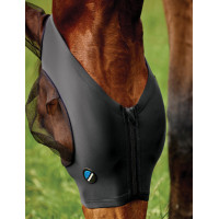 Máscara anti-moscas WeatherBeeta ComFiTec Deluxe Stretch con orejas Negro cobalto Azul