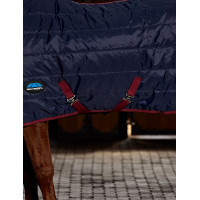 Manta de establo Weatherbeeta ComFiTec 210D Channel Quilt 220 g Azúl marino / burdeos Manta de establo Weatherbeeta ComFiTec 210D Channel Quilt 220 g Azúl marino / burdeos