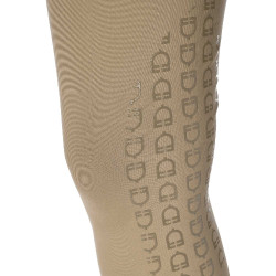 Pantalón de equitación para mujer Equestro con grip en las rodillas de tiro alto Incienso Beige Pantalón de equitación para mujer Equestro con grip en las rodillas de tiro alto Incienso Beige
