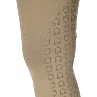 Pantalón de equitación para mujer Equestro con grip en las rodillas de tiro alto Incienso Beige Pantalón de equitación para mujer Equestro con grip en las rodillas de tiro alto Incienso Beige