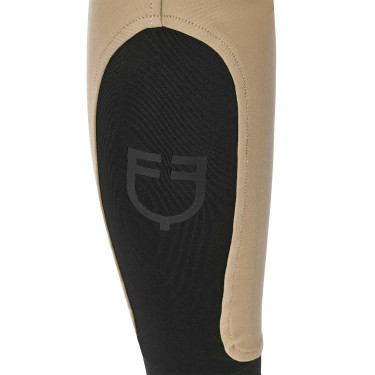 Pantalón de equitación para mujer Equestro con grip en las rodillas de tiro alto Incienso Beige Pantalón de equitación para mujer Equestro con grip en las rodillas de tiro alto Incienso Beige