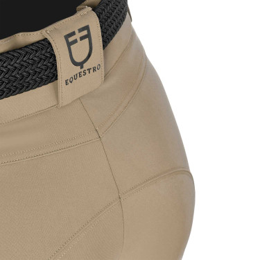 Pantalón de equitación para mujer Equestro con grip en las rodillas de tiro alto Incienso Beige Pantalón de equitación para mujer Equestro con grip en las rodillas de tiro alto Incienso Beige