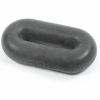 Tope de martingala de silicona Shires Negro