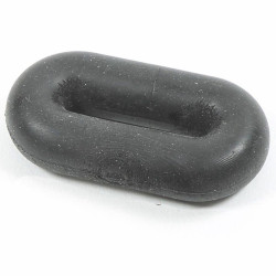 Tope de martingala de silicona Shires Negro