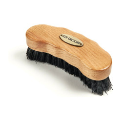 Cepillo para cascos Shires Ezi-Groom Premium Madera Beige