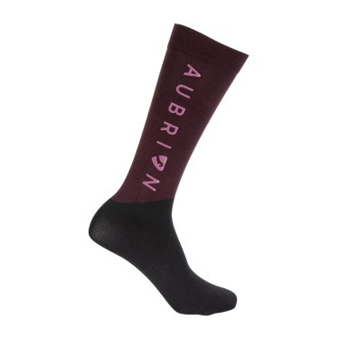 Calcetines Eltar para niño Shires Aubrion Negro cereza