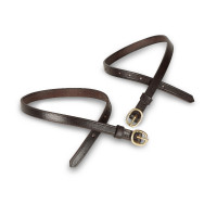 Correas de espuelas de cuero Shires Velociti Gara Havana Marr&amp;amp;amp;oacute;n