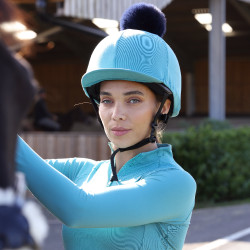 Funda para casco React Shires Aubrion Bruma Azul