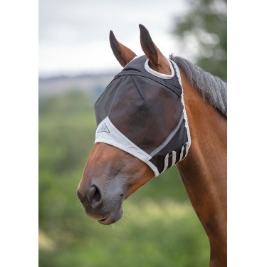 Máscara anti moscas con hueco para orejas Shires Máscara anti moscas con hueco para orejas Shires