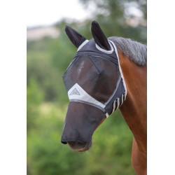 Máscara anti moscas con protección orejas y nariz Shires Máscara anti moscas con protección orejas y nariz Shires