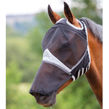 Máscara anti moscas con protección sin orejas Shires