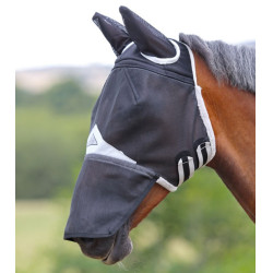 Máscara anti moscas Field Durable con orejas y nariz Shires Máscara anti moscas Field Durable con orejas y nariz Shires