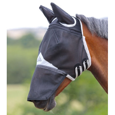 Máscara anti moscas Field Durable con orejas y nariz Shires Máscara anti moscas Field Durable con orejas y nariz Shires