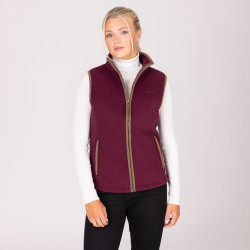 Chaleco polar Core Shires Aubrion Burdeos